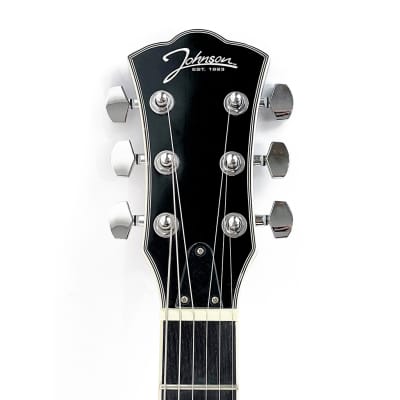 Johnson JH-100 Delta Rose Hollowbody Electric Violin Sunburst Guitar | JH-100-S image 8
