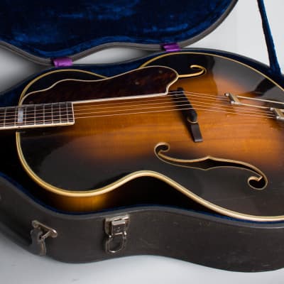 Epiphone  Emperor Arch Top Acoustic Guitar (1946), ser. #55706, grey tolex hard shell case. image 13