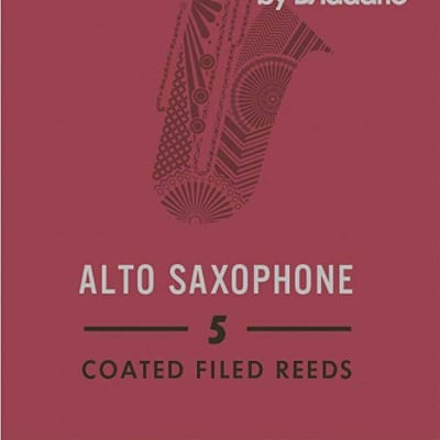 Rico Plasticover Alto Saxophone Reeds, Strength 2.5, 5-pack image 1