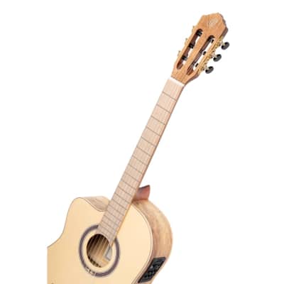 Ortega Signature Series Thomas Zwijsen Left-Handed Acoustic-Electric Nylon Classical Guitar w/ Bag image 7