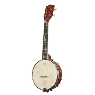 New Kala Natural Mahogany Banjo Concert Ukulele image 3
