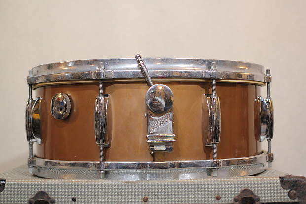 1950's Gretsch Broadkaster Name Band in Copper Mist 14x22