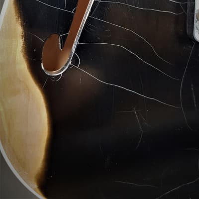 Manuel Ali Guitars Custom Thinline Relic  2020 relic black image 5