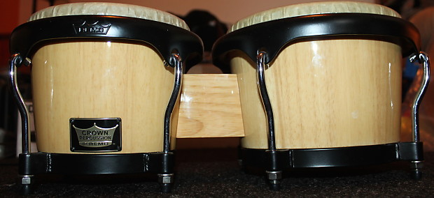 Remo Crown Percussion Bongos 2010 Natural | Reverb
