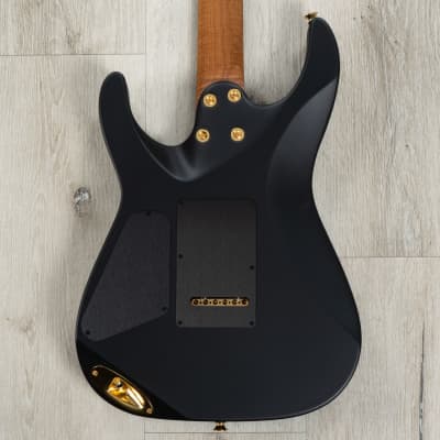 Charvel USA Select DK24 HSS 2PT CM Guitar, Caramelized Maple, Satin Black image 4