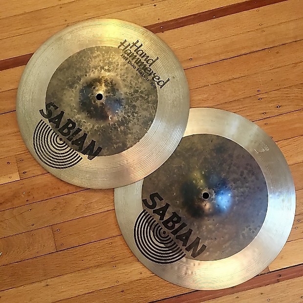 Sabian Hand Hammered HH Duo Hi Hats 14" Reverb
