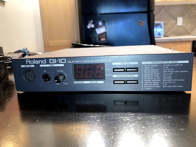 Roland GI10 guitar midi interface with 13 pin GK cable and Reverb