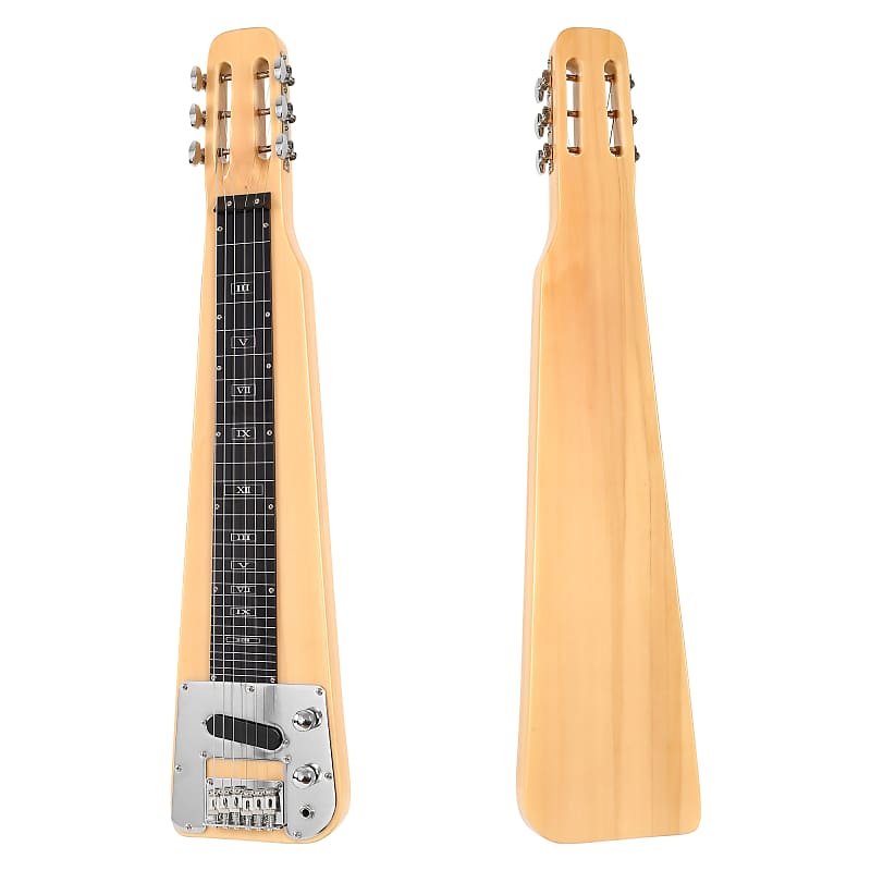 Brand New Lap Steel 6 String Slide Electric Guitar In Natural Reverb