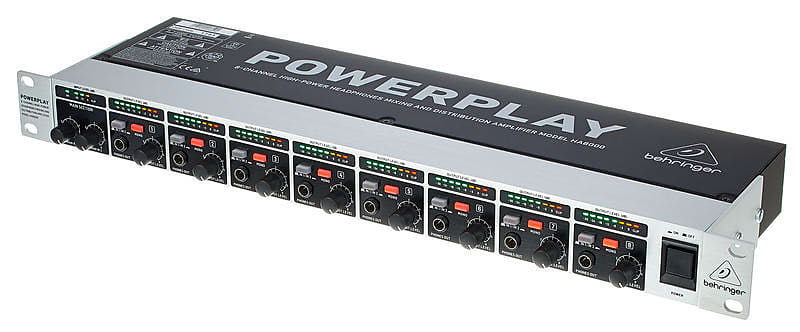 Behringer HA8000 V2 Powerplay 8-Channel Headphone Amp image 1
