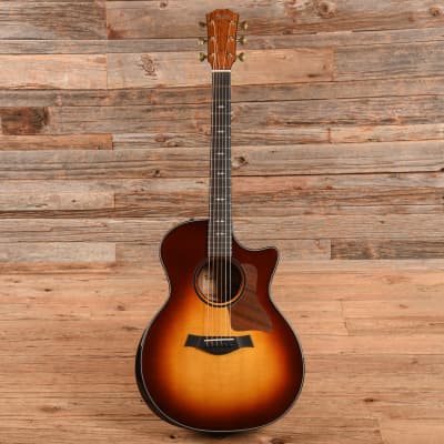 Taylor Custom Grand Auditorium Honduran Rosewood & Lutz Spruce w/Ebony Binding & Figured Mahogany Neck Tobacco Sunburst 2022 image 4