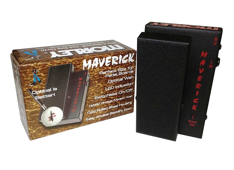 Morley MTSW maverick mini switchless optical wah black & red