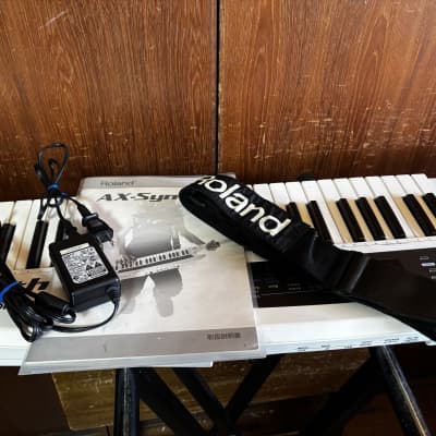 Roland AX-Synth Shoulder Synthesizer - White w/ gig bag power supply image 12