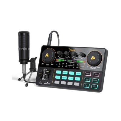 Maono Maonocaster Lite AU-AM200 S1 podcaster mixer and microphone image 2