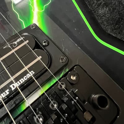 Dean USA Dime Razorback Custom Slimebolt Graphic w/ Dean Hard | Reverb