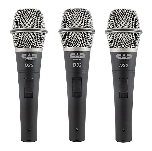 CAD D32X3 Supercardioid Vocal Microphones (3-Pack) image 1
