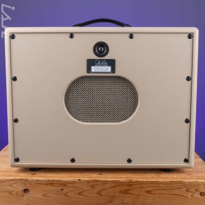 2024 PRS DGT 1x12" Speaker Cabinet David Grissom Signature Blonde Tolex image 2