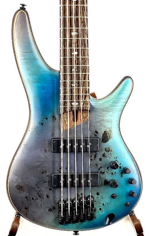 Ibanez Premium SR1605B 5-String Electric Bass Tropical Seafloor Flat Ser# 200102205 image 1