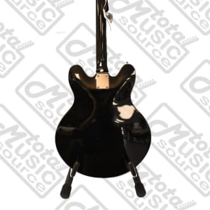 Oscar Schmidt Delta Blues Semi Hollow Guitar, Black, Covered Pickups, OE30B CP KIT image 10