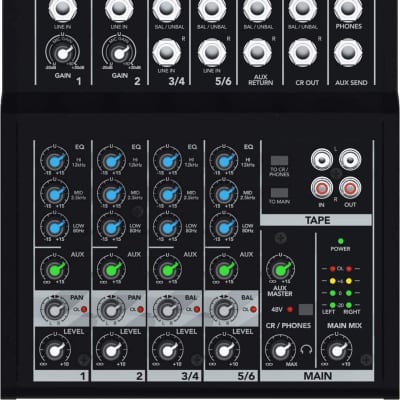 Mackie Mix Series Mix8 8-Channel Mixer image 1