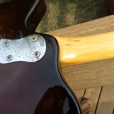Mosrite Stereo 350,  ca. 1973, dark brown sunburst, excellent condition, appears all original image 11