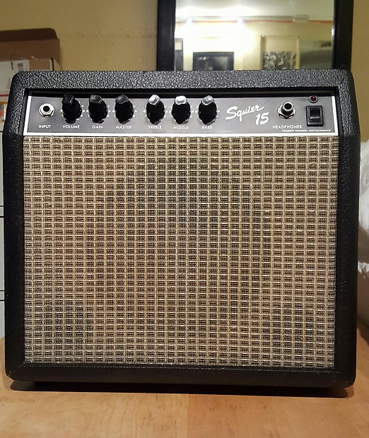 Fender Squier 15 1980s Black Rare MIJ Japan 1x8