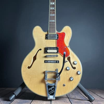 Epiphone Sheraton II, Bigsby w/HSC- Natural (Used) | Reverb