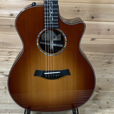 Taylor Custom GA (Cedar/Rosewood) Acoustic Electric Guitar - Mahogany Burst image 1