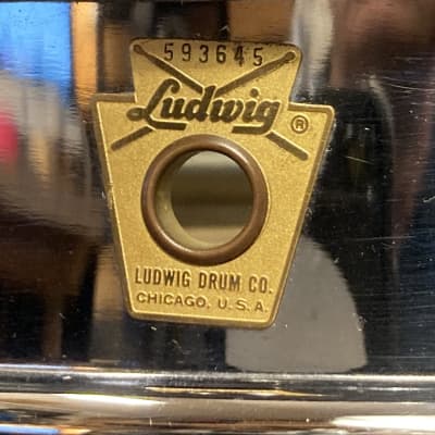 Russ McKinnon's First Snare Drum! (Barry Manilow, Tower of Power) Ludwig 14x5" Super-Sensitive Snare Drum 1968 - SIGNED! image 6