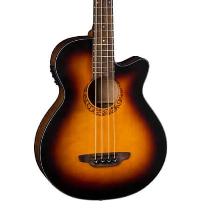 Luna Tribal Acoustic / Electric Bass 34 Inch Scale TSB image 5