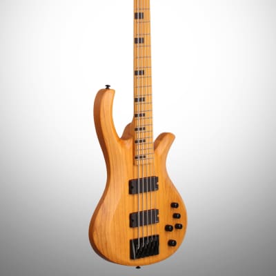 Schecter Session Riot 5 Electric Bass, Aged Natural Satin image 4