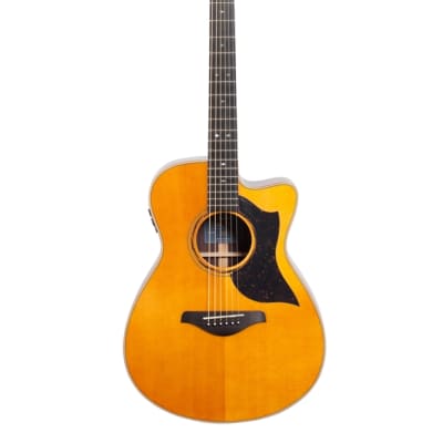 Yamaha AC5R Concert Acoustic Electric Guitar Vintage Natural with Case image 2