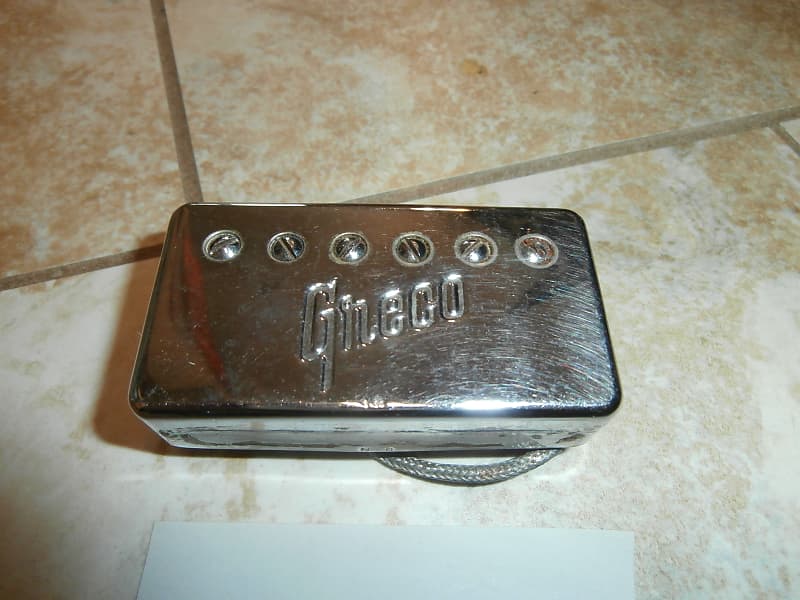 1970年製　GRECO (Maxon)初代ハムバッカー？レア！！！ Greco Maxon PAF embossed humbucker pickups 1970's Chrome