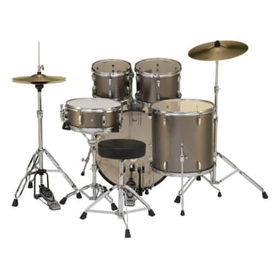 Pearl Roadshow 5 pc Set w/Hardware & Cymbals Bronze Metallic RS525SC/C707 image 14