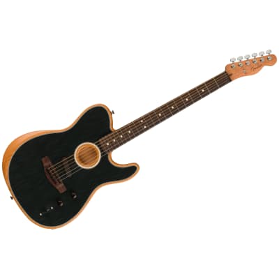 Acoustasonic Player Telecaster RW Brushed Black Fender image 1