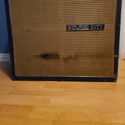 Sound City L 412 Speaker Cabinet 1973 - Black image 1