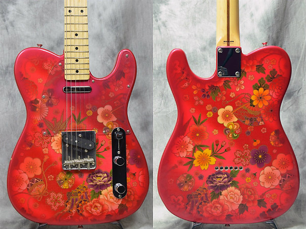 ULTRA RARE! Fender Japan TL69-SPL Red Flower Paisley 2010-2012 Made In  Japan MIJ