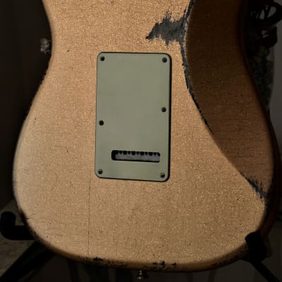 American Fender Stratocaster Custom 2012 Faded Tangerine Sparkle image 18