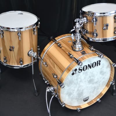 Sonor 20/12/14 SQ2 Drum Set - Beech And American Walnut image 3