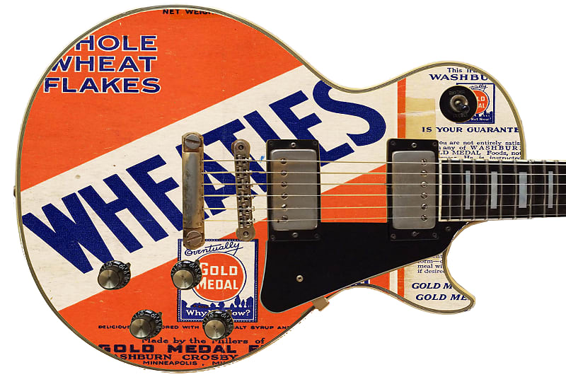 Sticka Steves Guitar Skin Axe Wrap Re-skin Vinyl Decal DIY 1925 Breakfast Champion 272 image 1