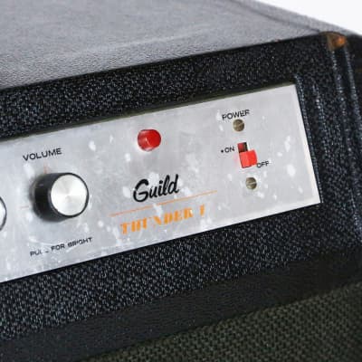 1965 Guild Thunder 1 Model T1-12 Black Vintage Electric Guitar Amplifier 12” Speaker Small Tube Combo Amp image 10