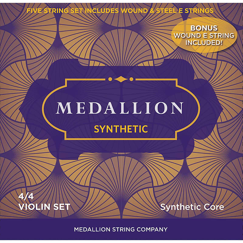 Medallion Synthetic Medallion Synthetic Core 4/4 Violin Reverb