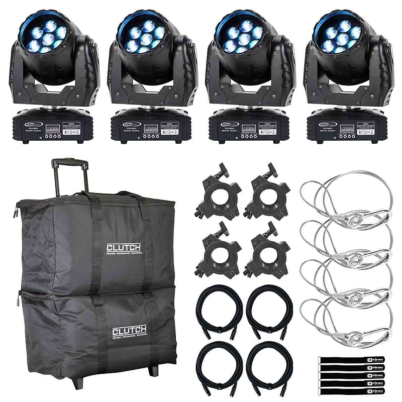 Eliminator Lighting Stealth Wash Zoom Moving Head Yoke Light