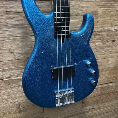 Modulus FB4 Flea Funk Unlimited 4- string Bass 2005 - Blue Metal Flake 9lbs 4oz w/OHSC for sale