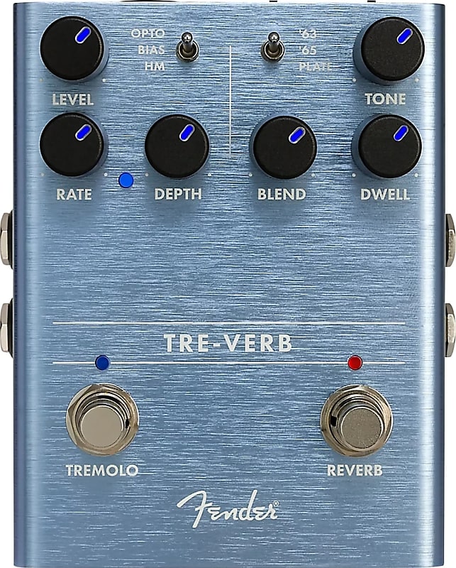 Fender Tre Verb Tremolo Reverb Effects Pedal image 1