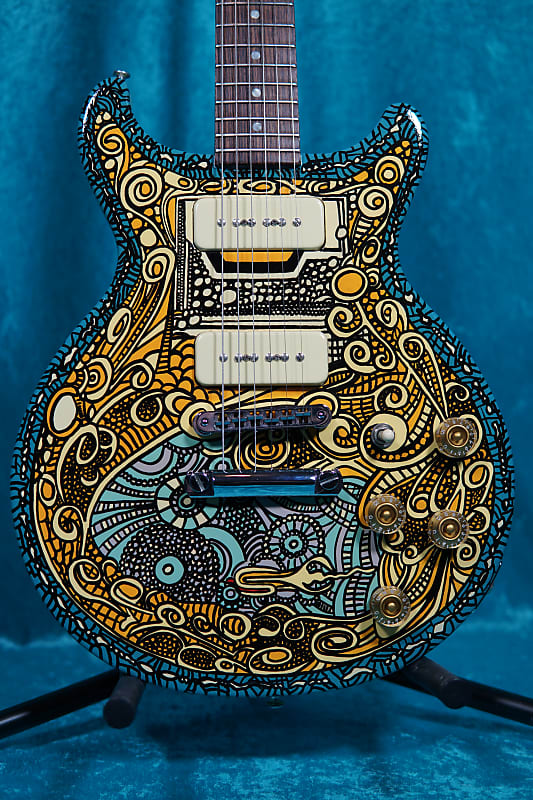 Amazing Psychedelic Gibson Les Paul Special 2003 Hand Painted