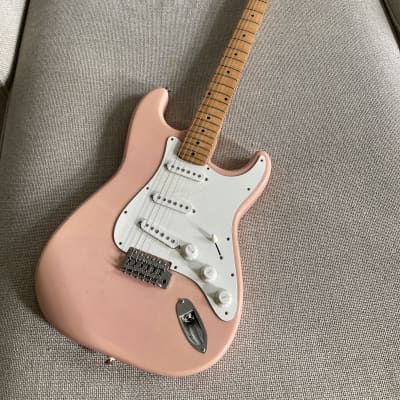 Maya Stratocaster (no Fender) lawsuit era Electric Guitar 1970s Shell Pink image 2