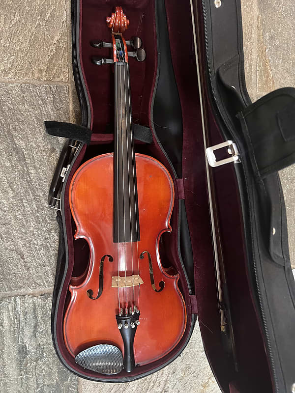 16" viola with case and bow. image 1