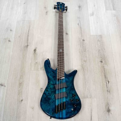 Spector NS Dimension 4 Multi-Scale Bass, Wenge Fretboard, Black & Blue image 3