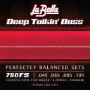 La Bella Deep Talkin' Bass Flat Wound 4 String Sets - 760FS .045-.105