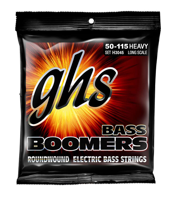 1 Set GHS H3045 Bass Boomers Heavy Long Scale Bass Guitar Strings 50-115 image 1